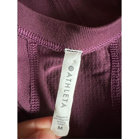 Athleta Momentum Seamless Top Agate Purple Size Medium - Picture 4 of 11